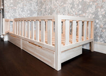 Toddler Bed on Legs (with Doors and Storage)