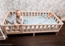 Toddler Bed on Legs (with Doors)