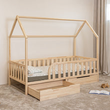 (A) Montessori House Floor Bed for Toddlers