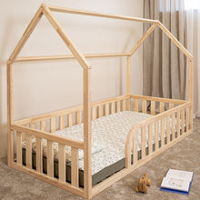 (A) Montessori House Floor Bed for Toddlers