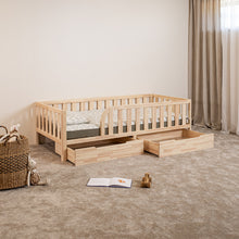 (B) Toddler Floor Bed (with Rounded Opening on One Side)
