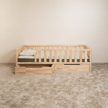 (B) Toddler Floor Bed (with Rounded Opening on One Side)