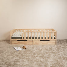 (B) Toddler Floor Bed (with Rounded Opening on One Side)