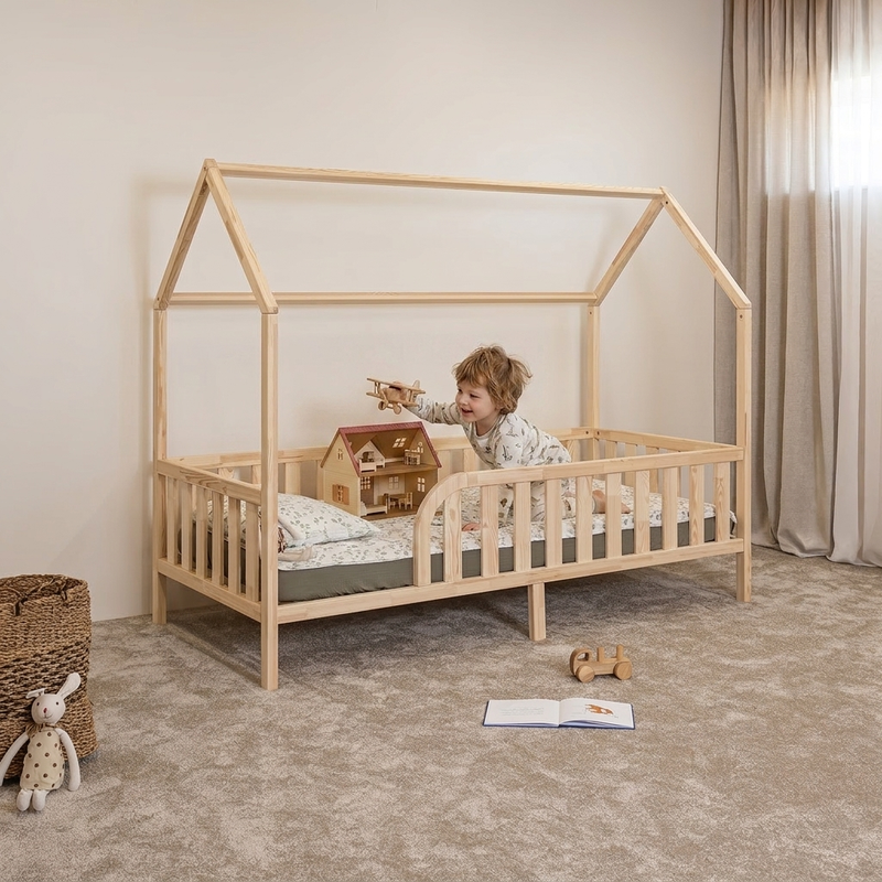 (G) Toddler House Bed on Legs