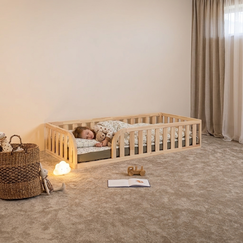 (C) Toddler Floor Bed (with Rounded Opening on Both Sides)